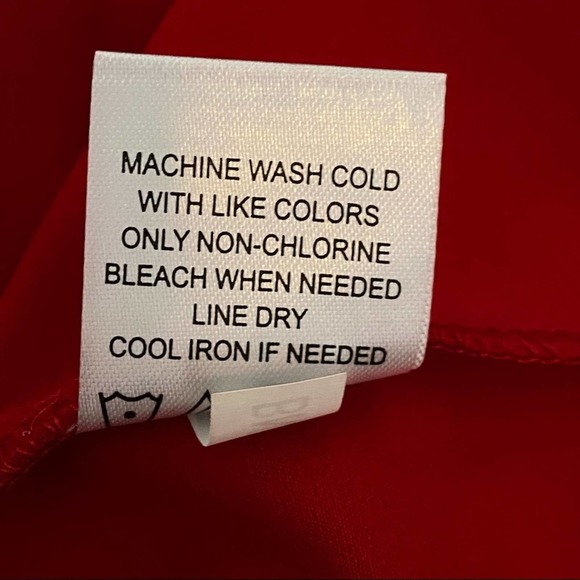 MUD PIE Red Poinsettia Brooks Bell Sleeve Dress Size Small - Picture 11 of 12